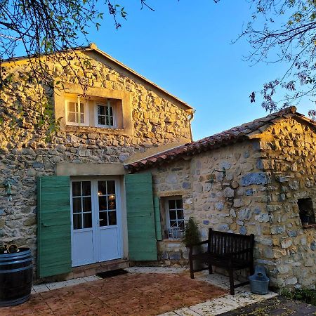 Villa Charmante A Lussan Avec Piscine Privee Et Jardin Closa Bagian luar foto